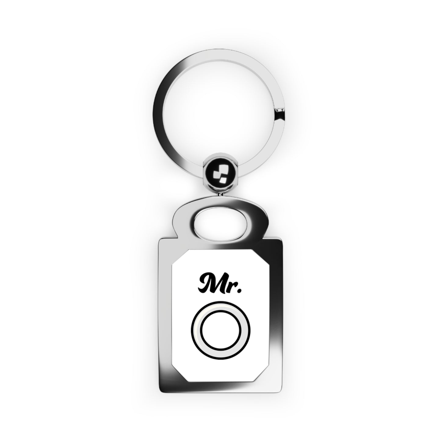 Mr. Wedding Ring-Rectangle Photo Keyring