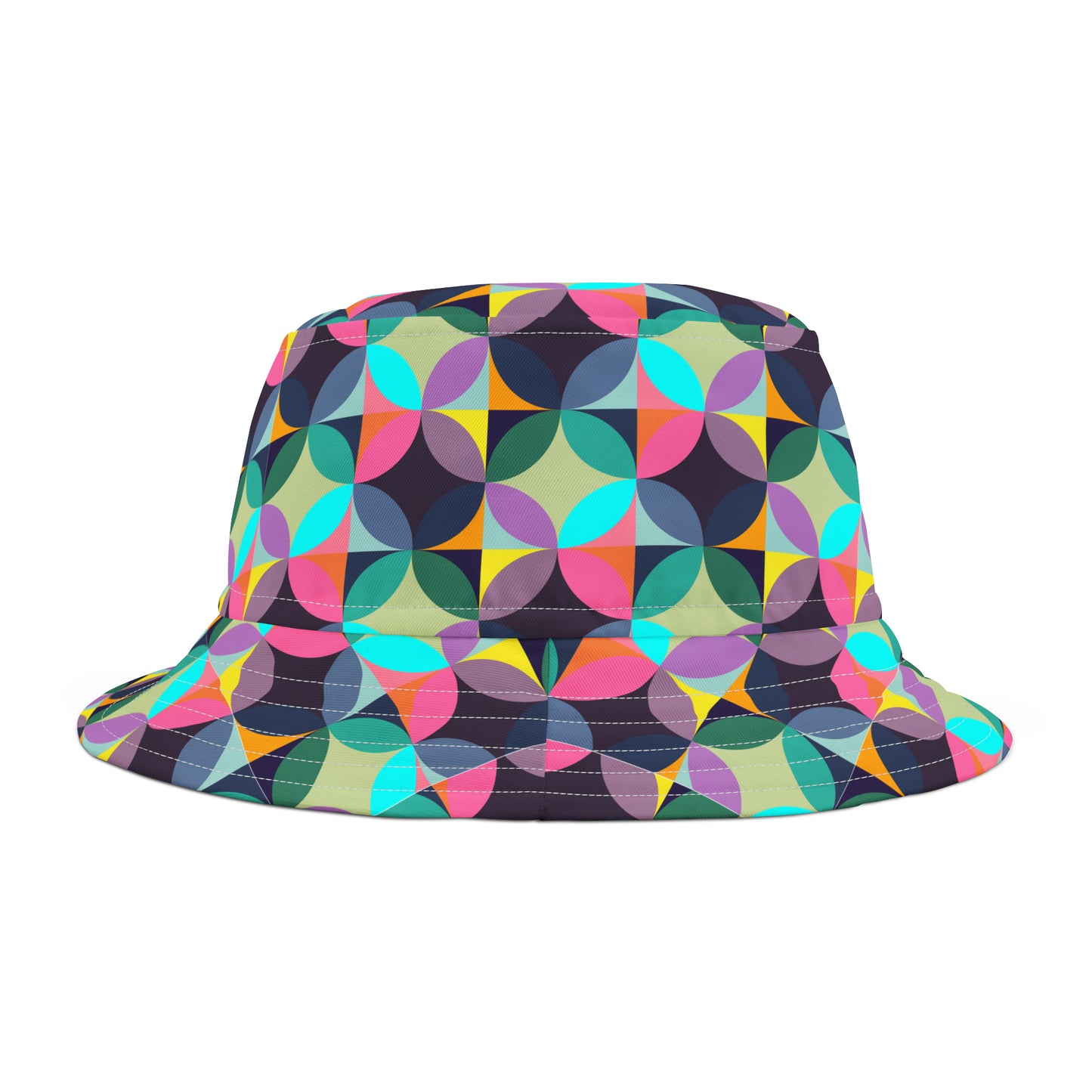 Multi Color Circle Pattern–Bucket Hat (AOP)