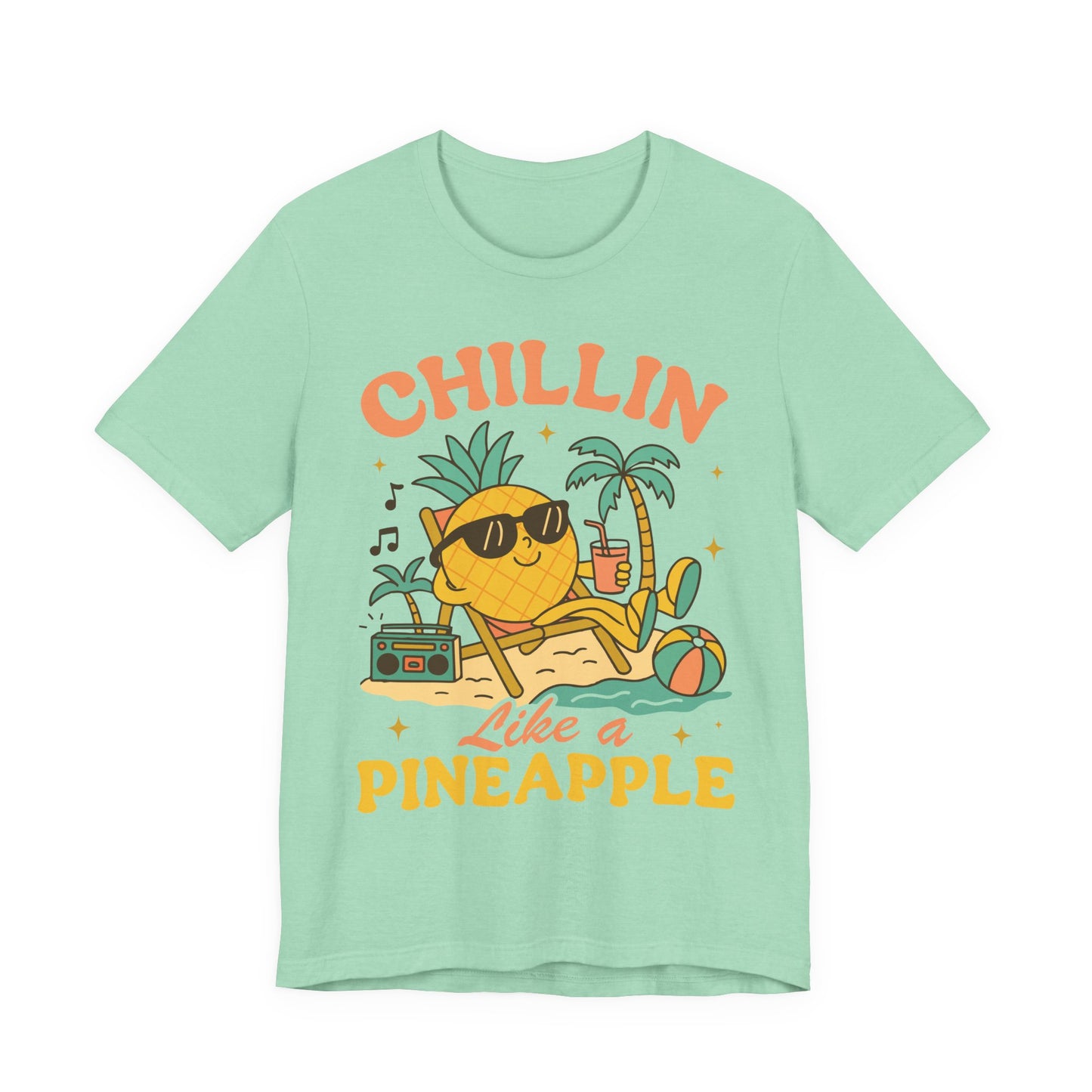 Chilling Like a Pineapple–Unisex Jersey Short Sleeve Tee–EXPRESS DELIVERY*