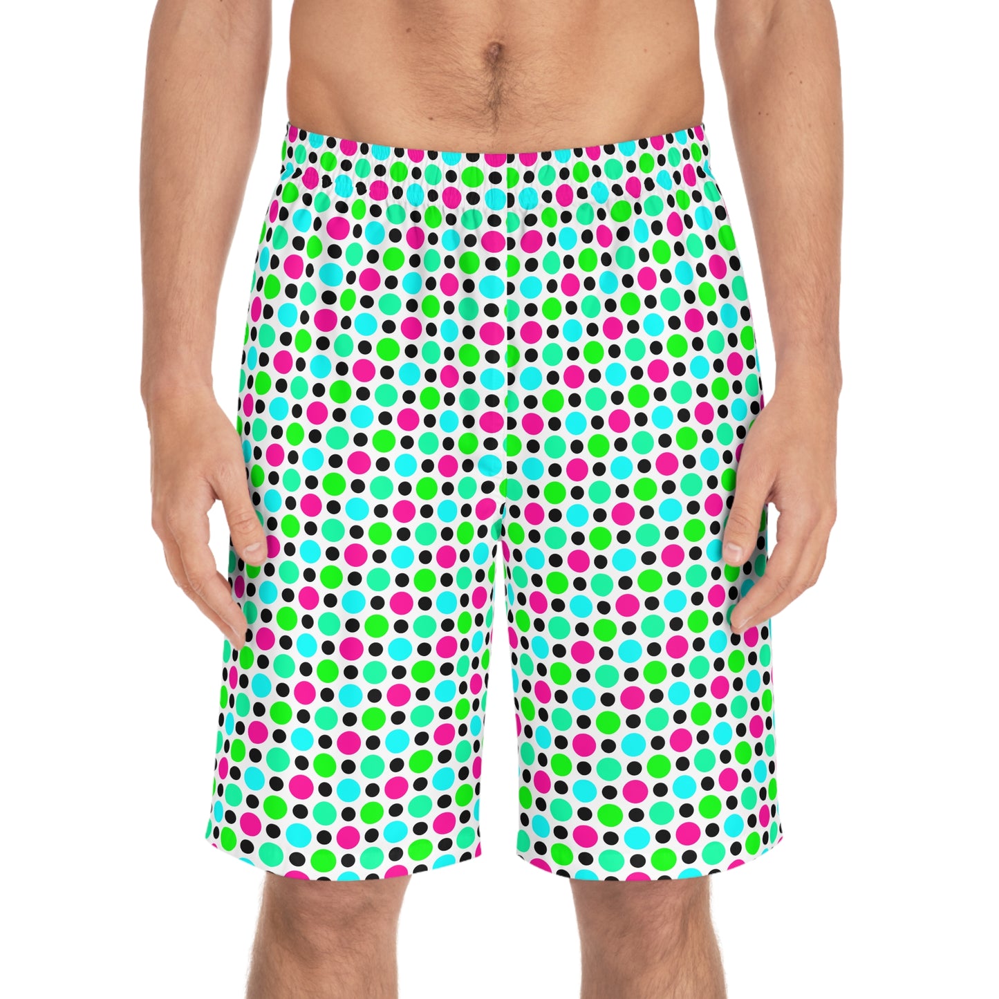 Tropical Circle Pattern v2–Men's Board Shorts (AOP)