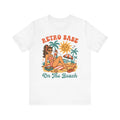 Retro Babe on the Beach–Unisex Jersey Short Sleeve Tee–EXPRESS DELIVERY*