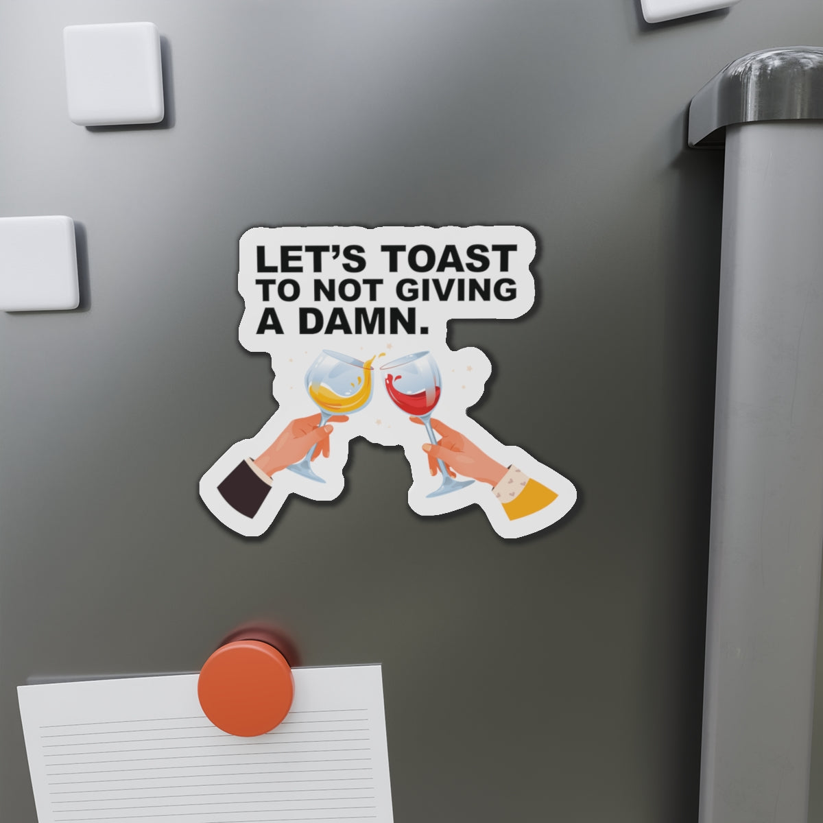 Let's Toast To Not Giving A Damn–Cruise Ship Door Magnets