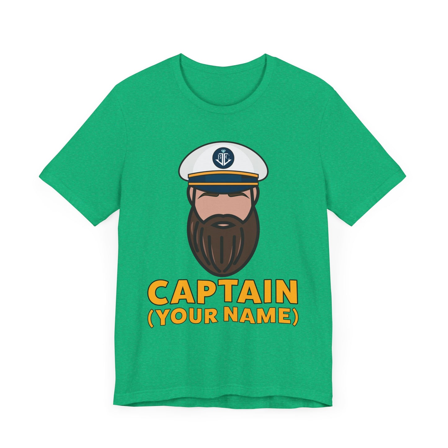 Captain Custom (Your Name)–Unisex Jersey Short Sleeve Tee–EXPRESS DELIVERY*