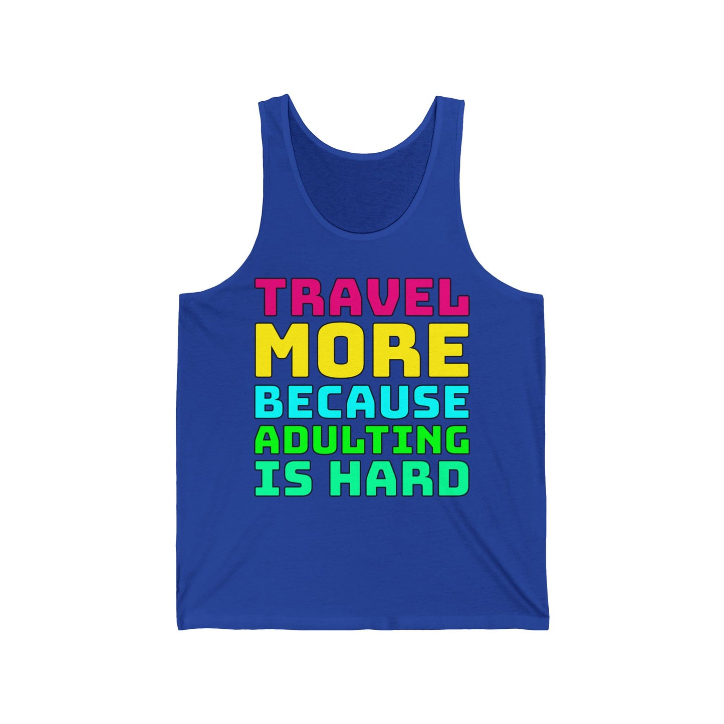 Travel More Because Adulting Is Hard–Men's Ultra Cotton Tank Top