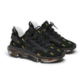 Neon Pineapple–Women's Mesh Sneakers
