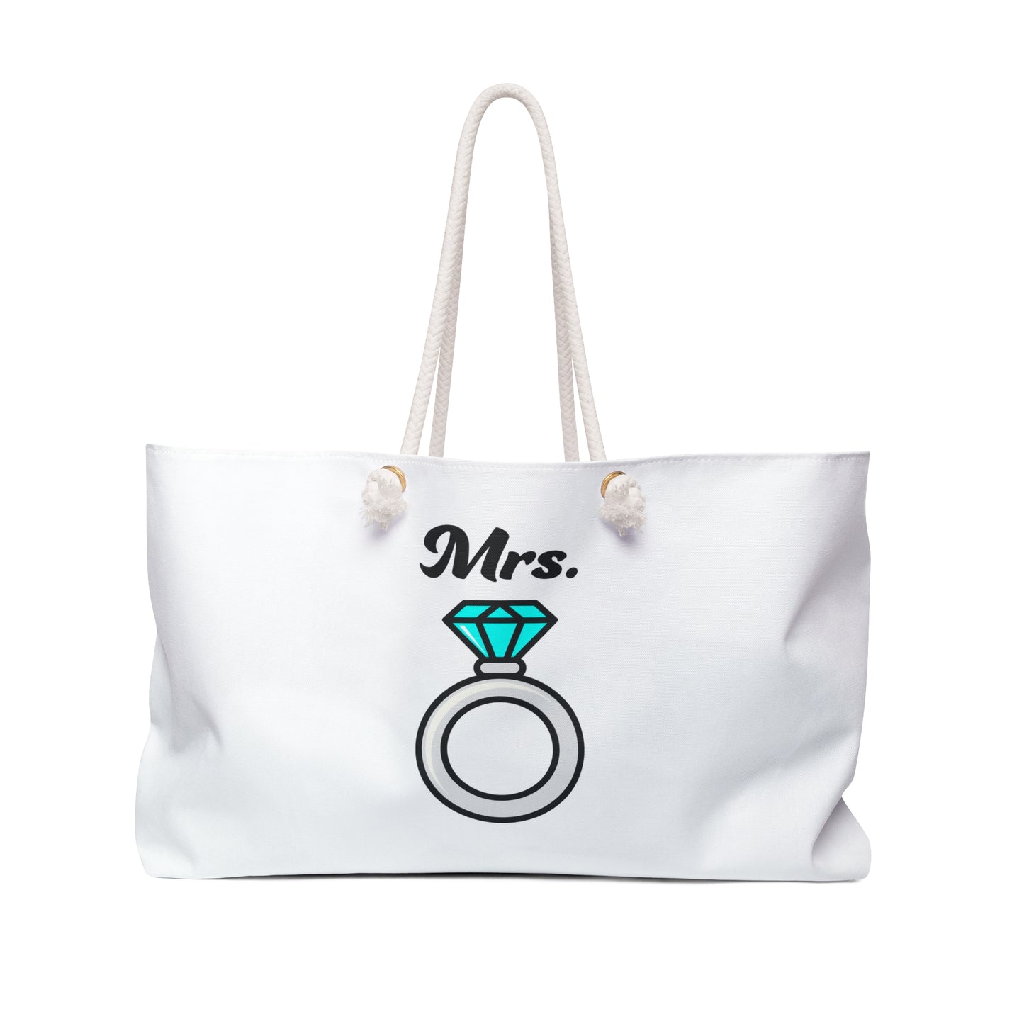 Mrs. Wedding Ring–Weekender Bag