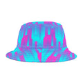 Pink & Blue Line Pattern–Bucket Hat (AOP)