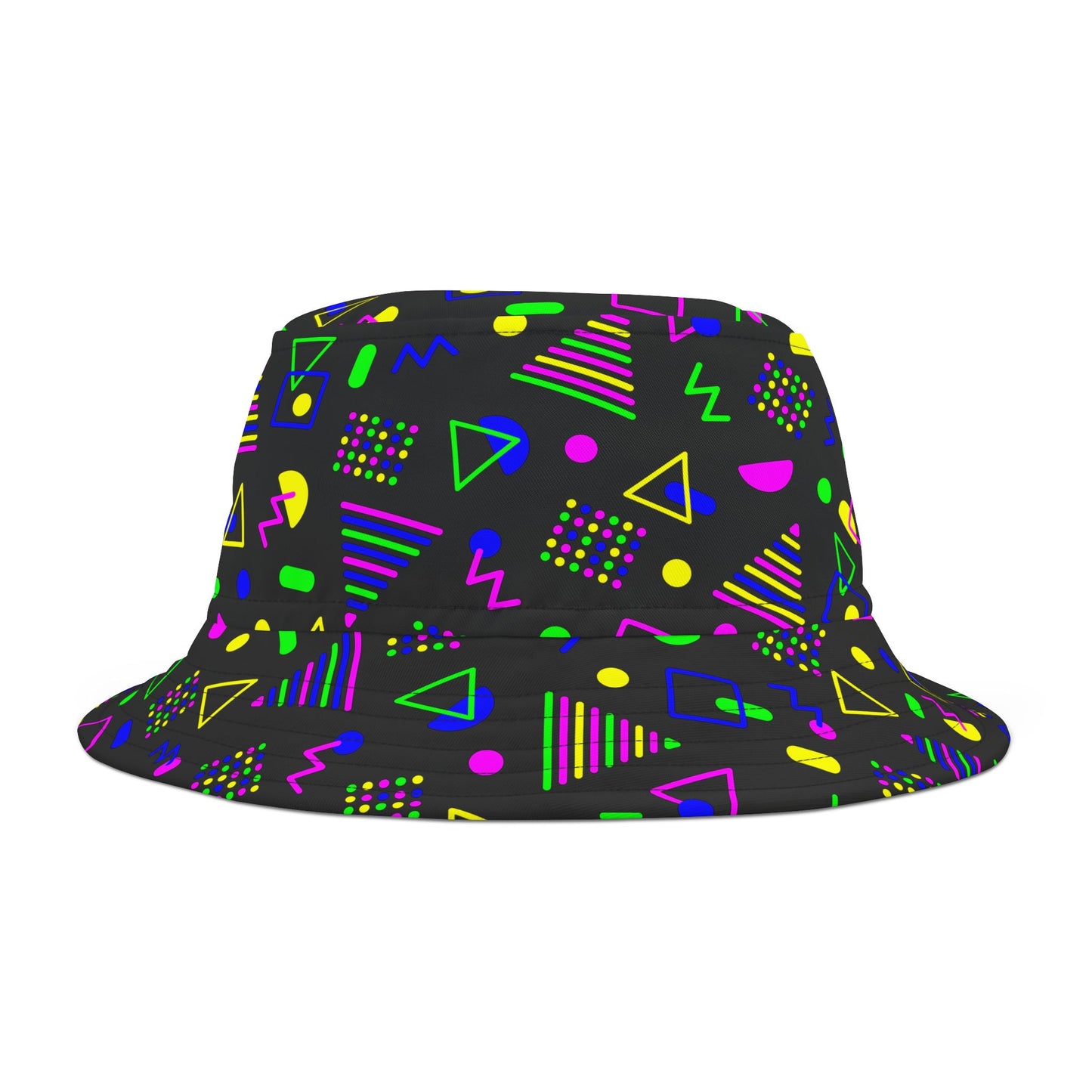 Neon Shapes–Bucket Hat (AOP)