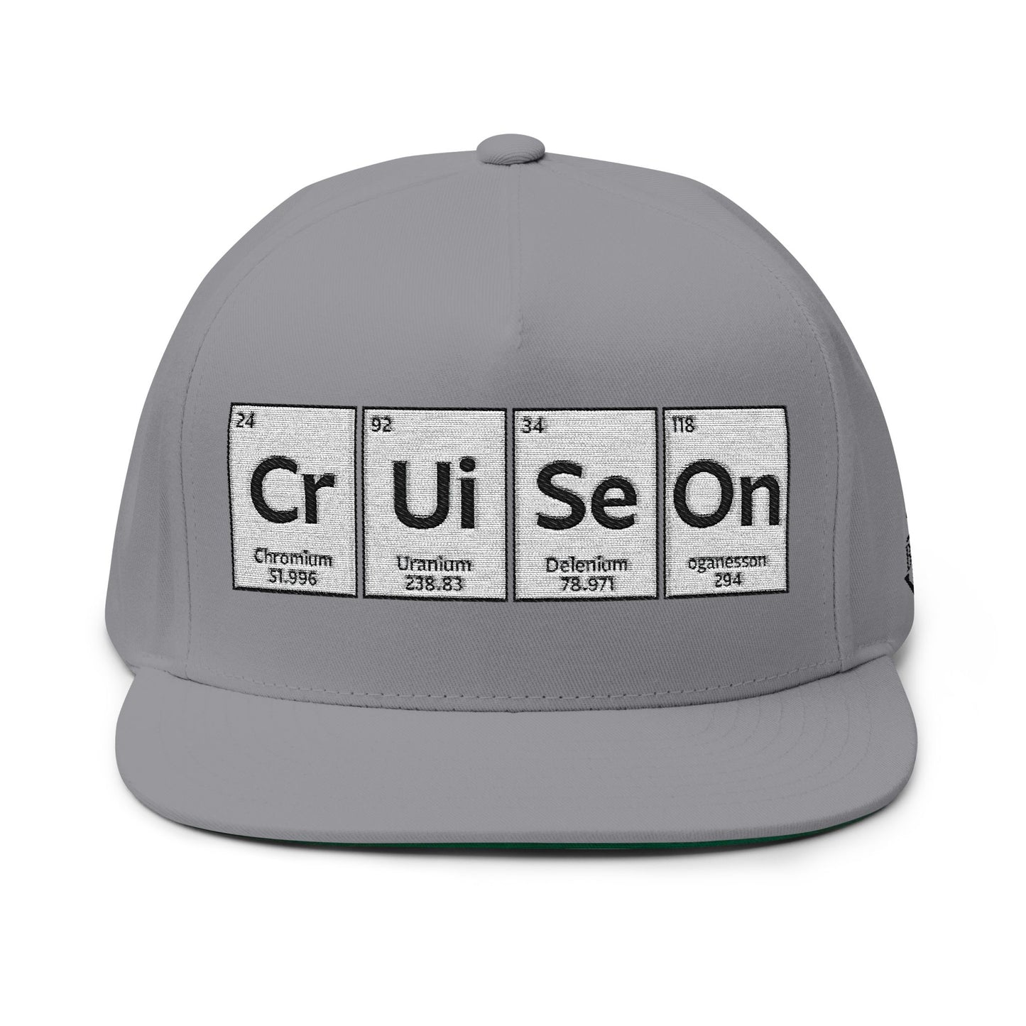 Cruise On-Embroidered Flat Bill Cap
