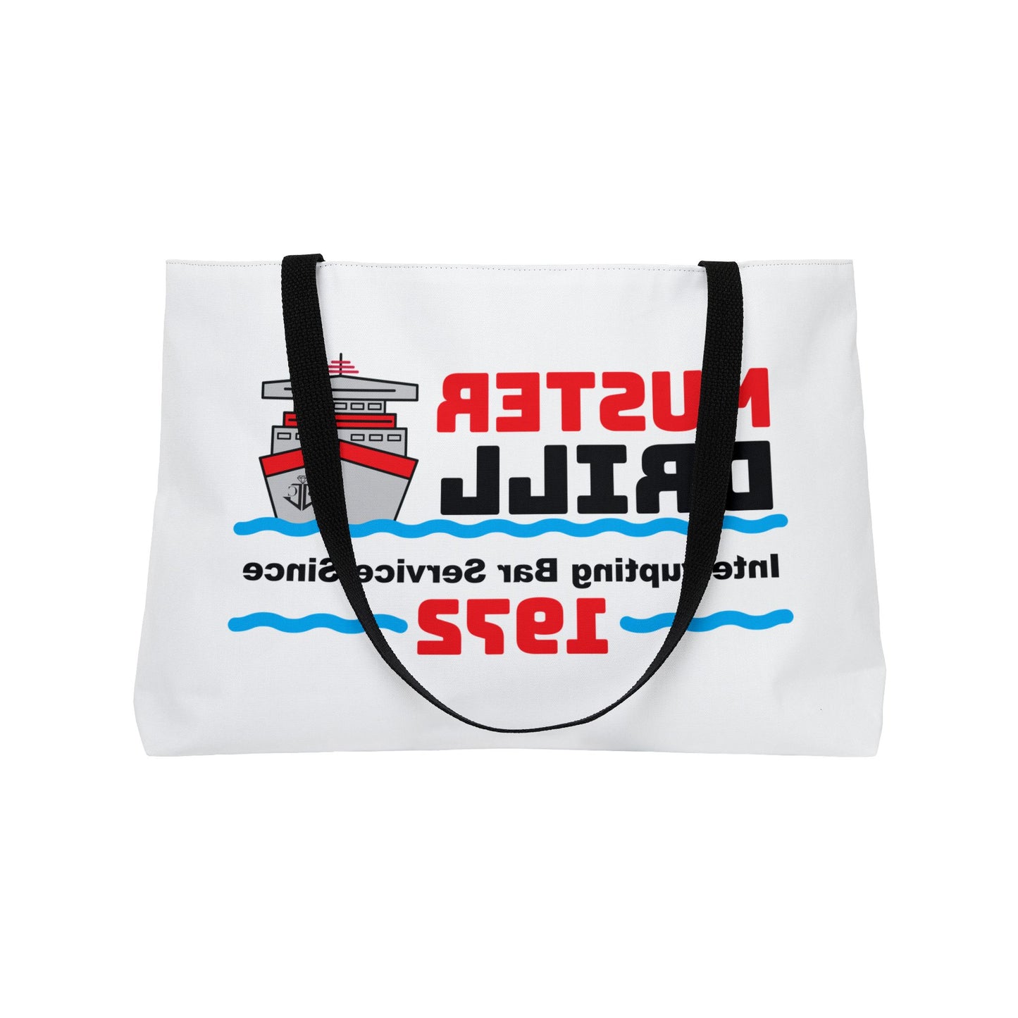 Muster Drill Interrupting Bar Service Since 1972-Weekender Tote Bag