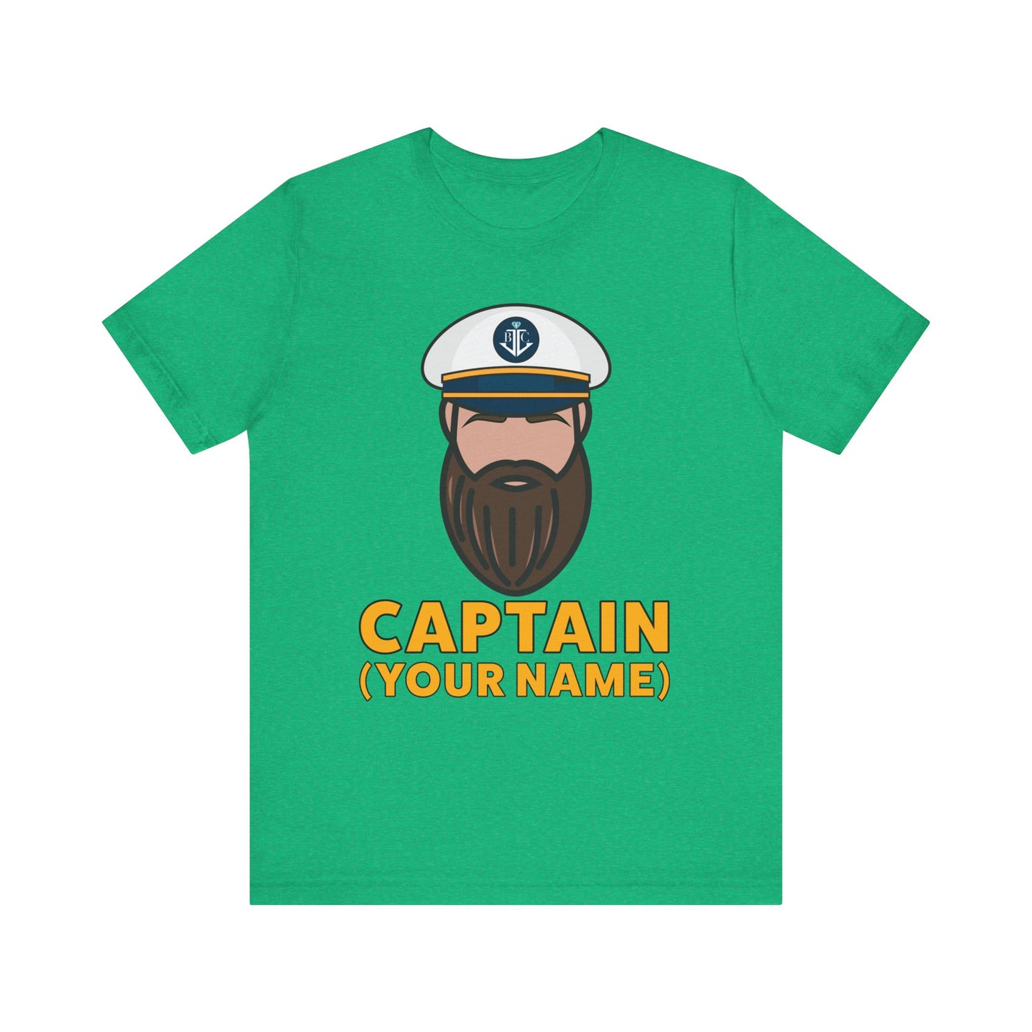 Captain Custom (Your Name)–Unisex Jersey Short Sleeve Tee–EXPRESS DELIVERY*