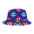 Purple, Blue Orange Triangles–Bucket Hat (AOP)