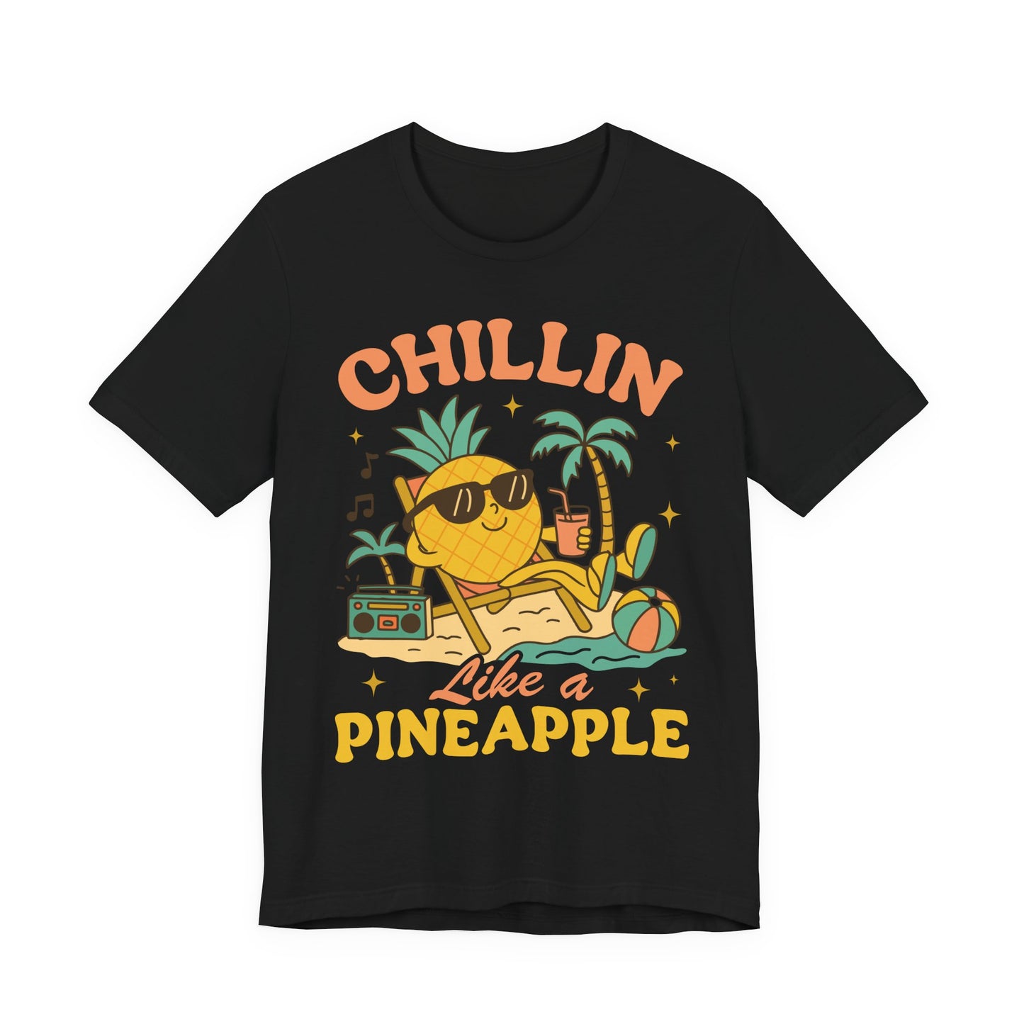 Chilling Like a Pineapple–Unisex Jersey Short Sleeve Tee–EXPRESS DELIVERY*