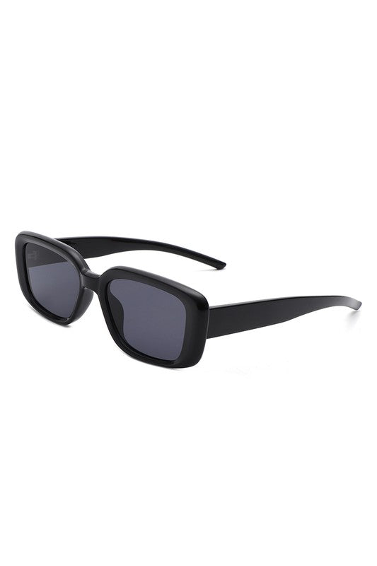 Rectangle Retro Flat Top Square Sunglasses