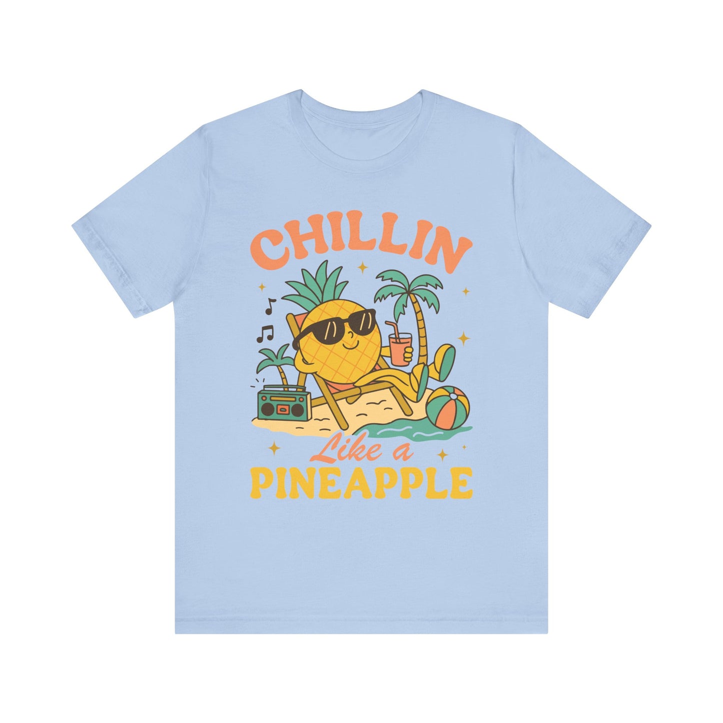 Chilling Like a Pineapple–Unisex Jersey Short Sleeve Tee–EXPRESS DELIVERY*