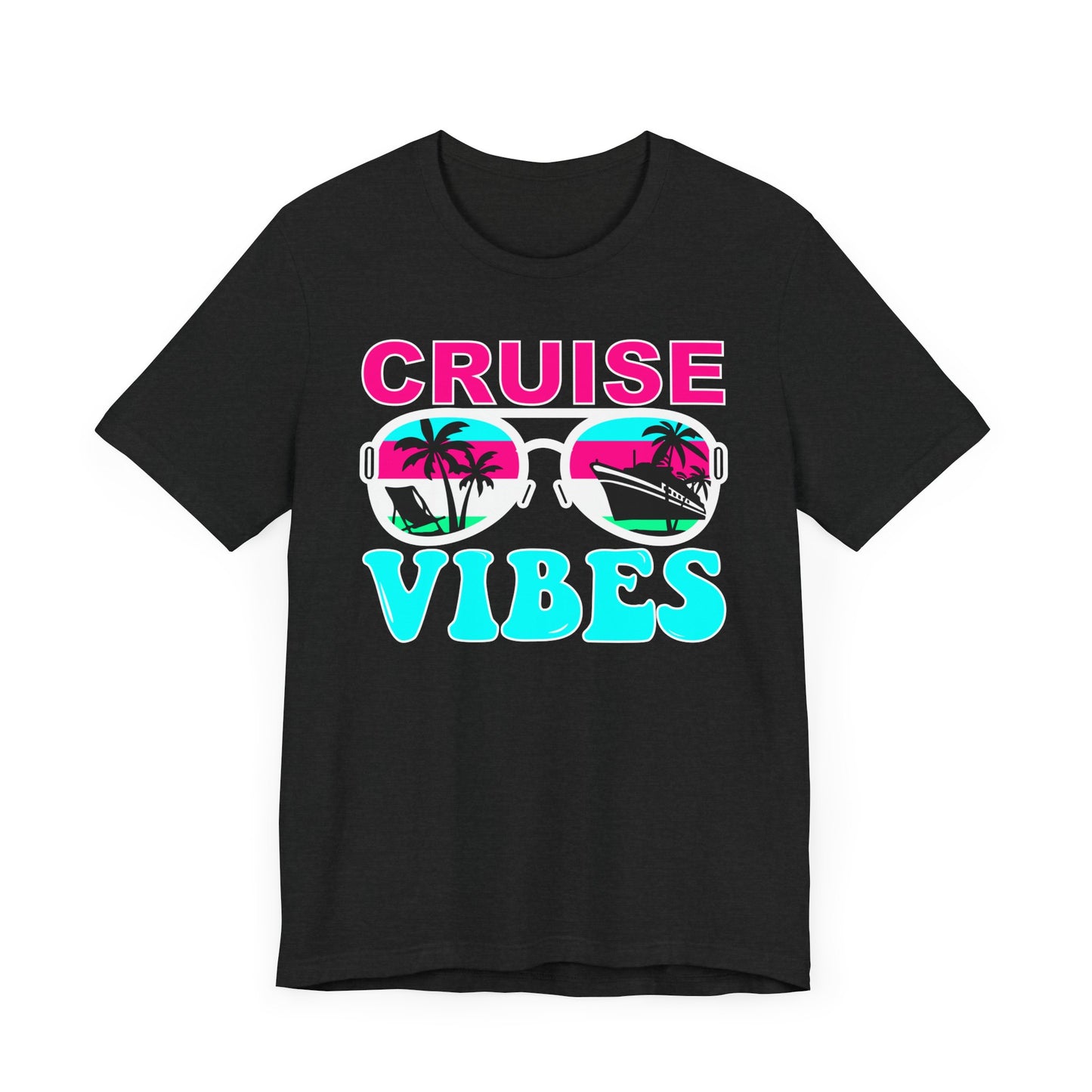 Cruise Vibes–Pink & Blue–Unisex Jersey Short Sleeve Tee–EXPRESS DELIVERY*