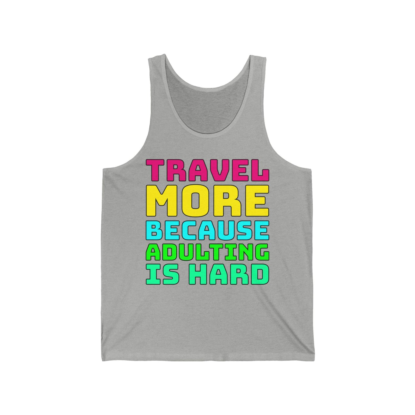 Travel More Because Adulting Is Hard–Men's Ultra Cotton Tank Top