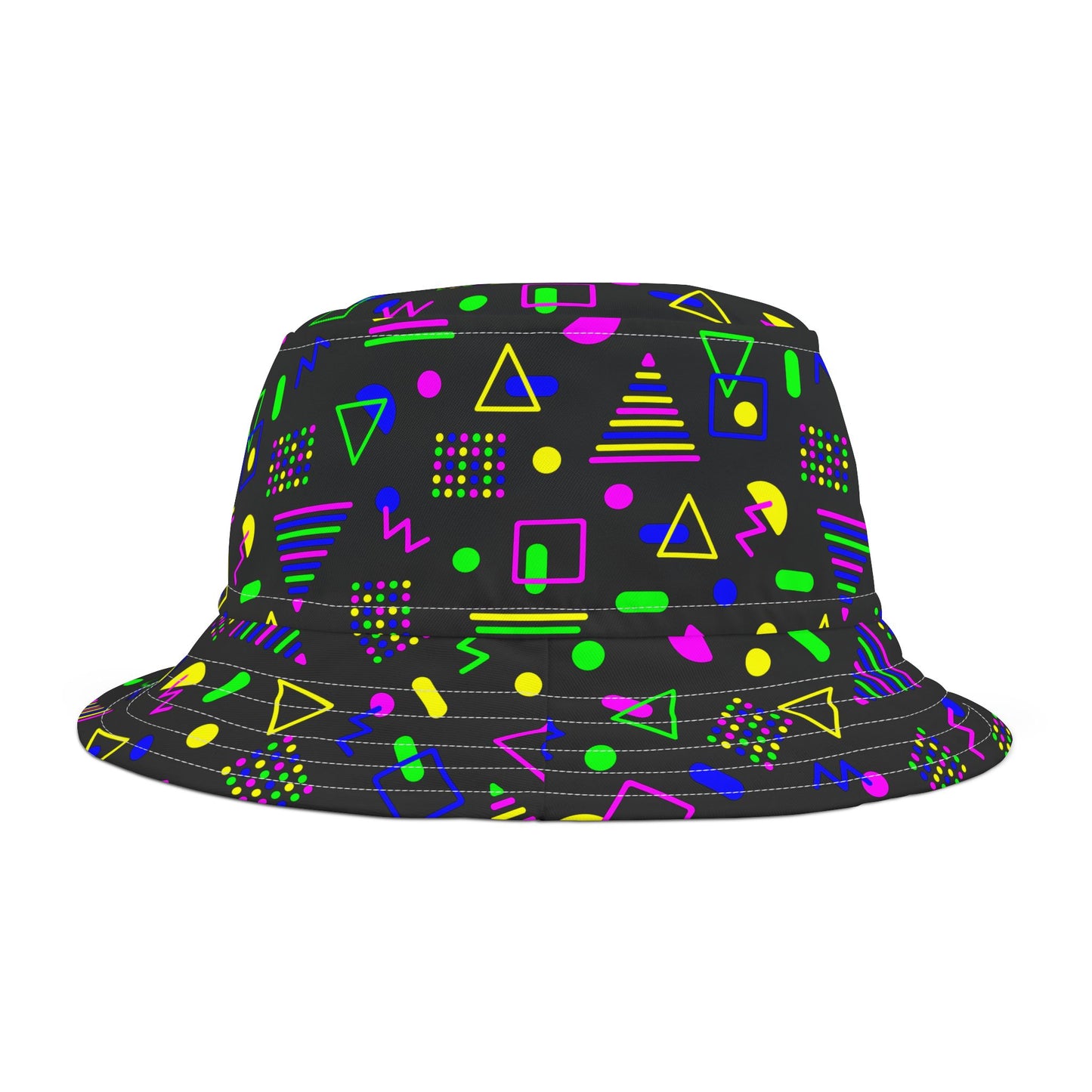 Neon Shapes–Bucket Hat (AOP)