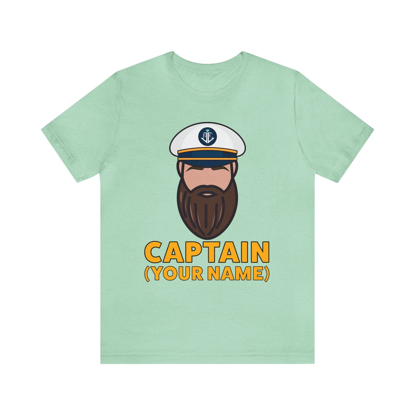 Captain Custom (Your Name)–Unisex Jersey Short Sleeve Tee–EXPRESS DELIVERY*