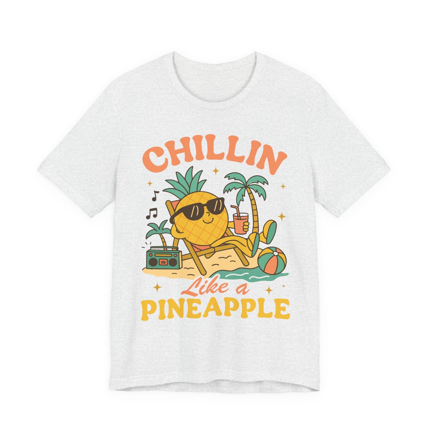 Chilling Like a Pineapple–Unisex Jersey Short Sleeve Tee–EXPRESS DELIVERY*