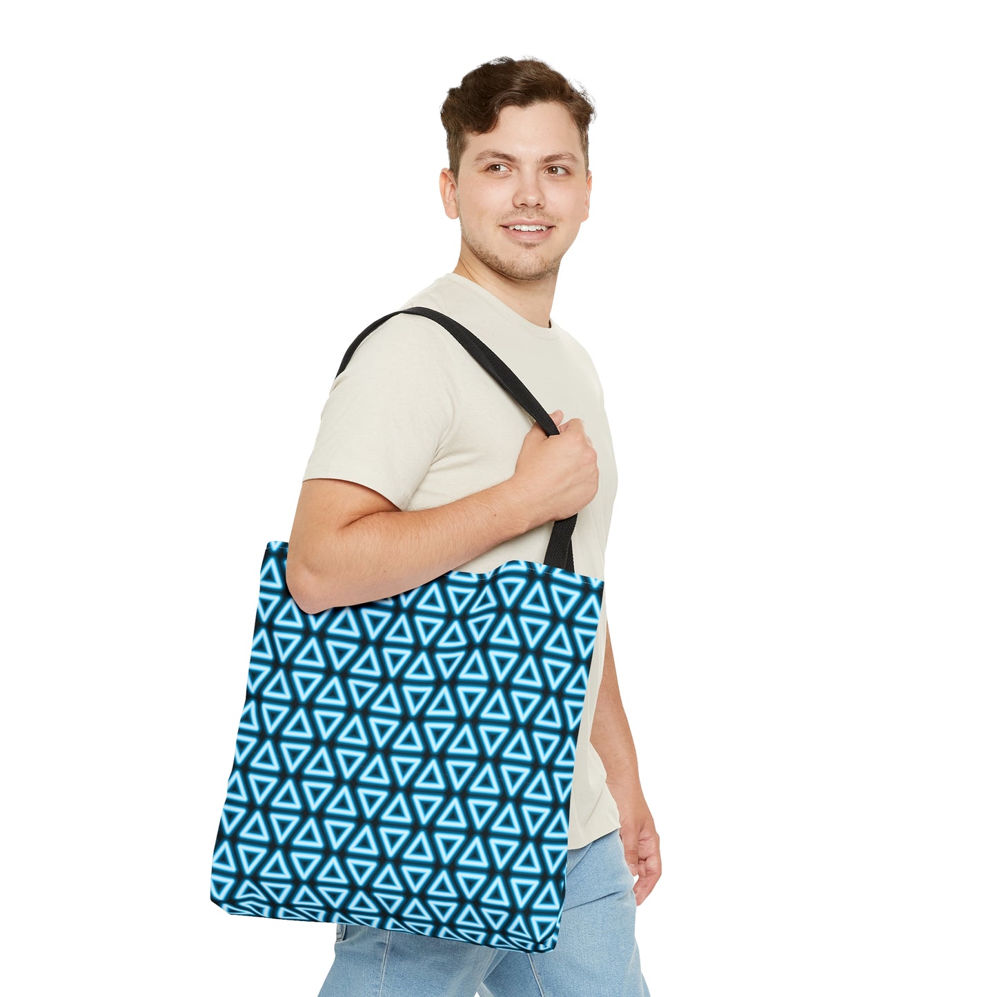 Neon Triangle Pattern–Tote Bag (AOP)