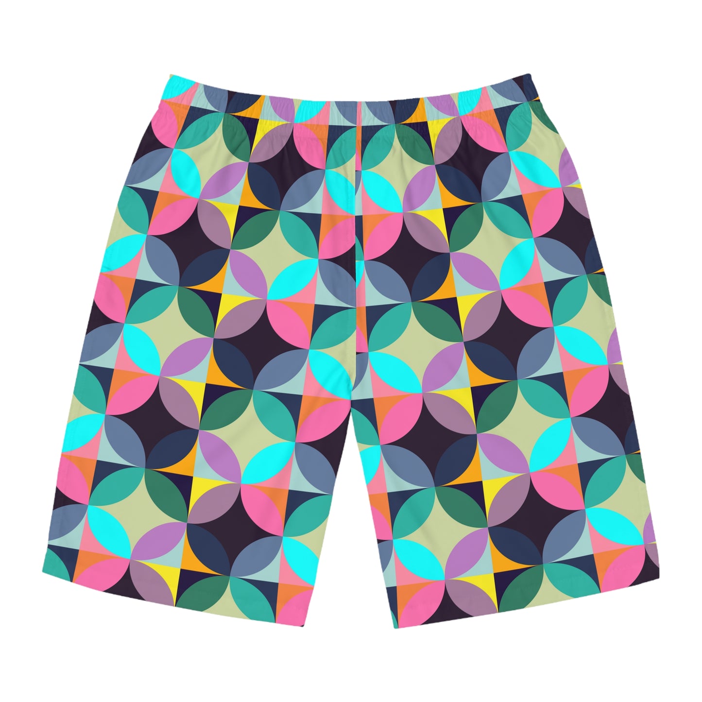 Multi Color Circle Pattern–Men's Board Shorts (AOP)