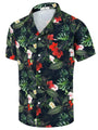 Hawaiian Shirts for Men Unisex Summer Beach Casual Short Sleeve Button Down Shirts Floral Vacation Print Aloha Shirts