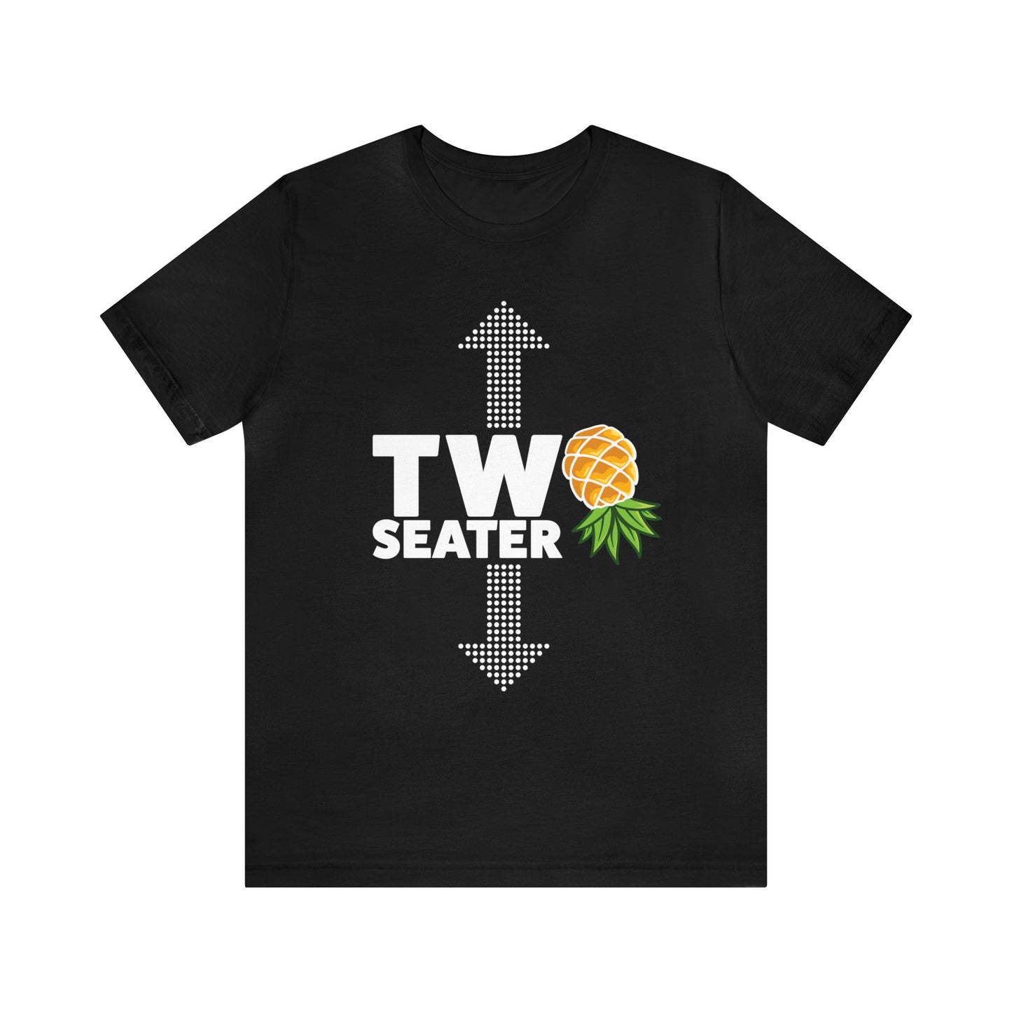 Two Seater–Upside Down Pineapple–Unisex Jersey Short Sleeve Tee–EXPRESS DELIVERY*