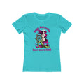 Nauti Mermaids Have More FUN!, Pink on Pink Hair–Women's The Boyfriend Tee–EXPRESS DELIVERY*