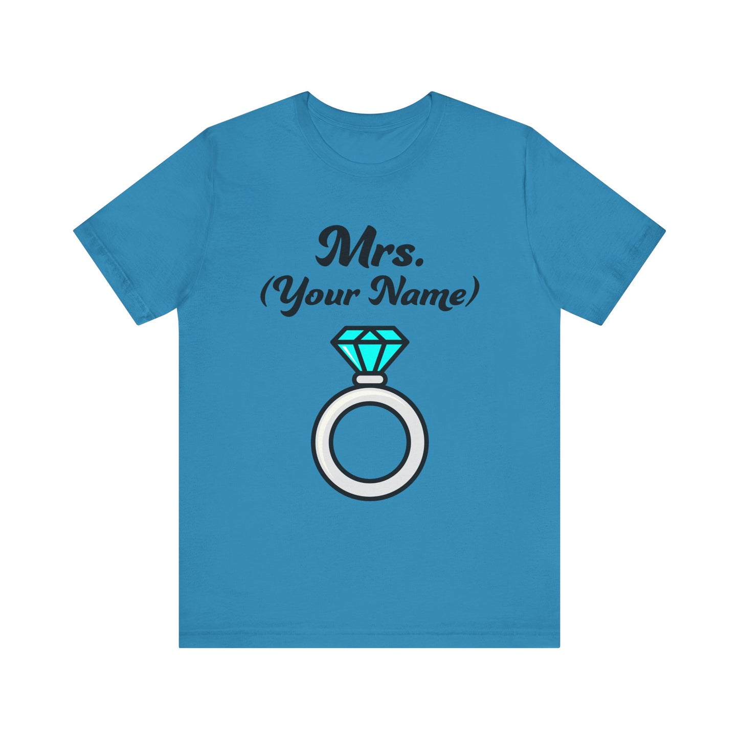 Mrs. (Your Name) Custom–Unisex Lightweight Fashion Tee–EXPRESS DELIVERY*