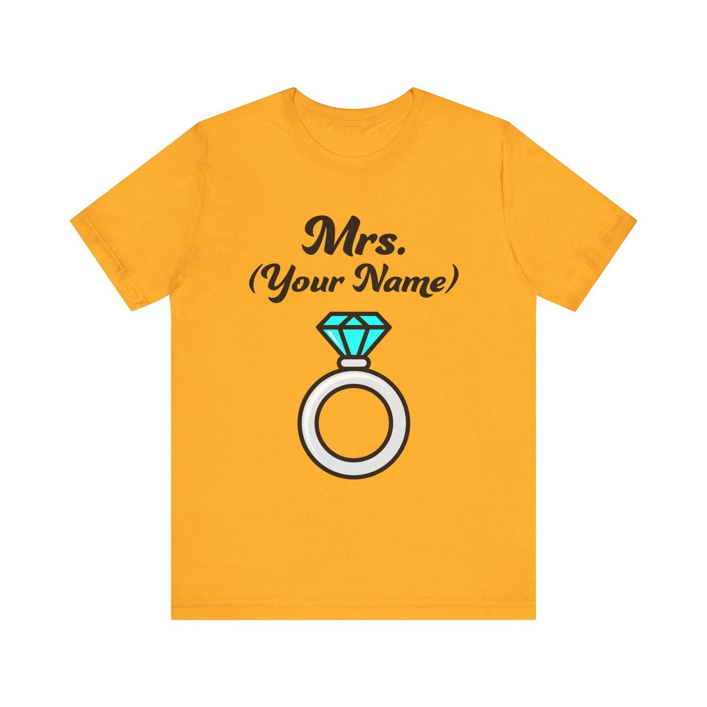 Mrs. (Your Name) Custom–Unisex Lightweight Fashion Tee–EXPRESS DELIVERY*