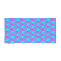 Pink & Blue Line Pattern–Beach Towel