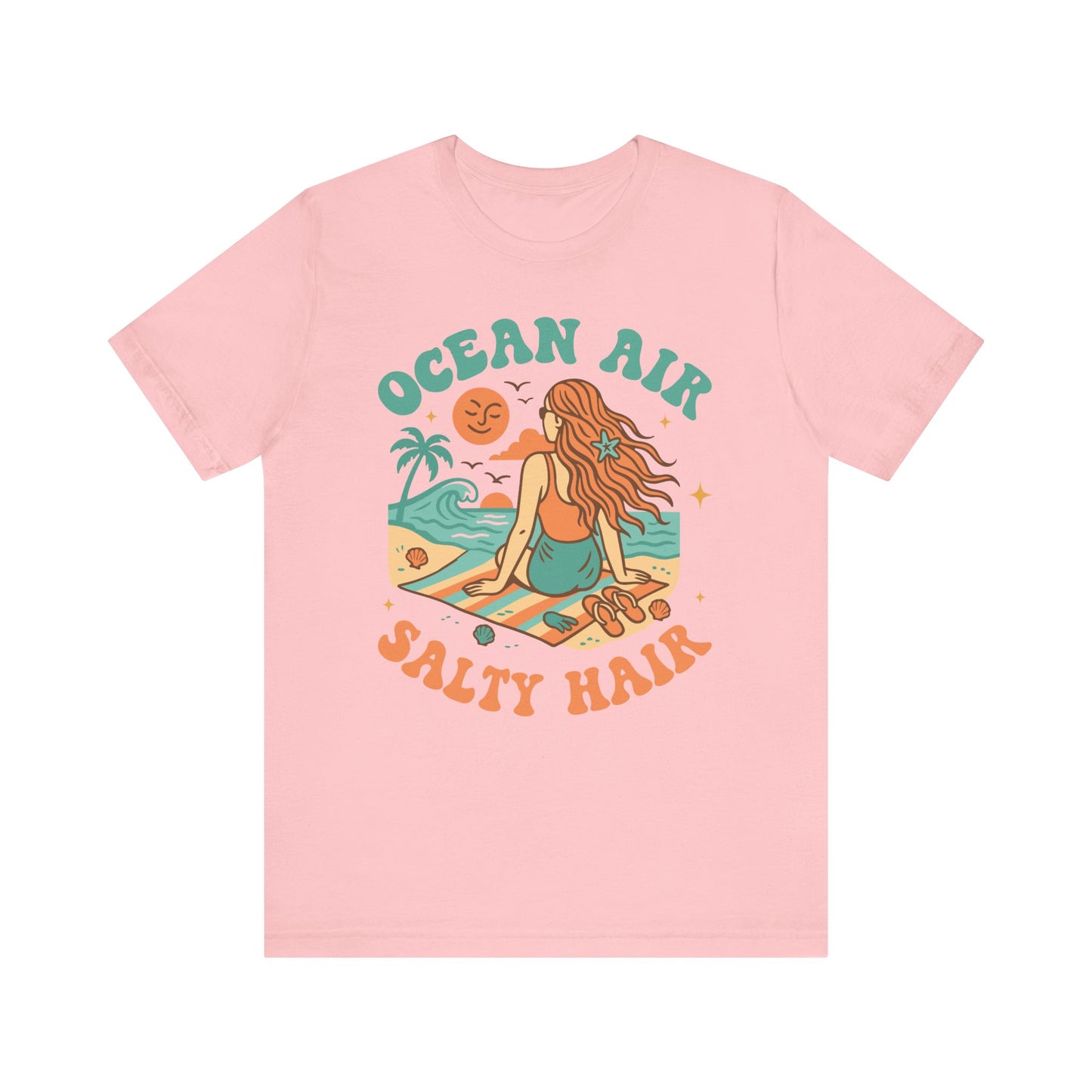 Ocean Air Salty Hair–Unisex Jersey Short Sleeve Tee–EXPRESS DELIVERY*