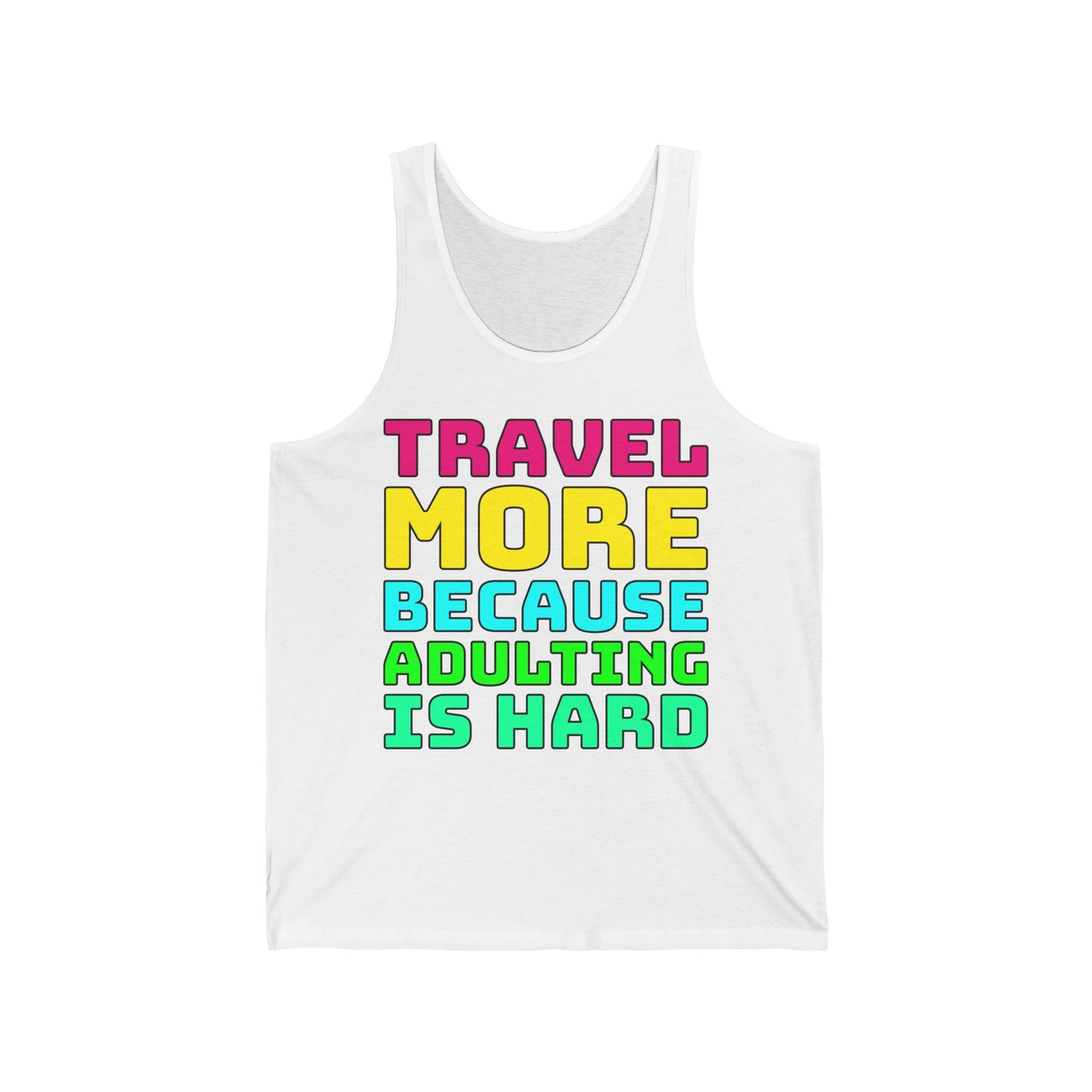 Travel More Because Adulting Is Hard–Men's Ultra Cotton Tank Top