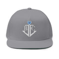 Embroidered Anchor White/Blue Diamond Logo Flat Bill Cap