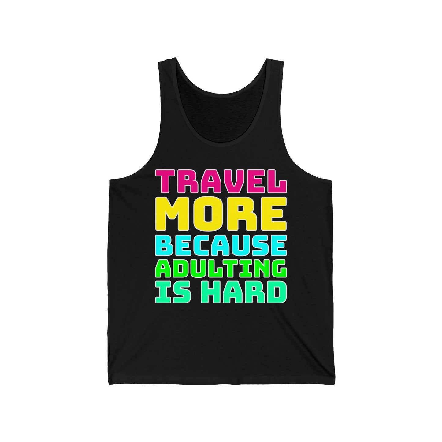 Travel More Because Adulting Is Hard–Men's Ultra Cotton Tank Top