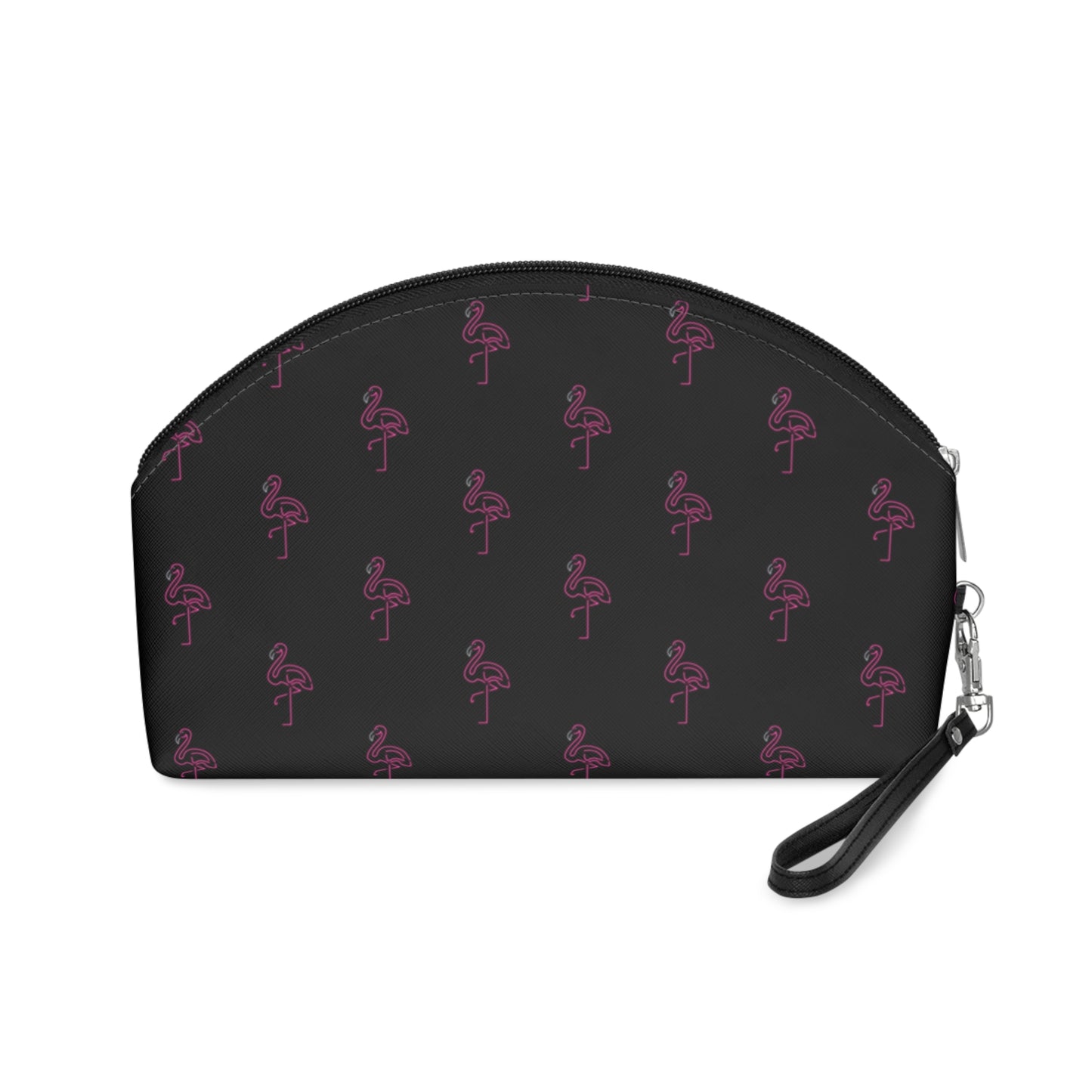 Neon Pink Flamingo-Makeup Bag