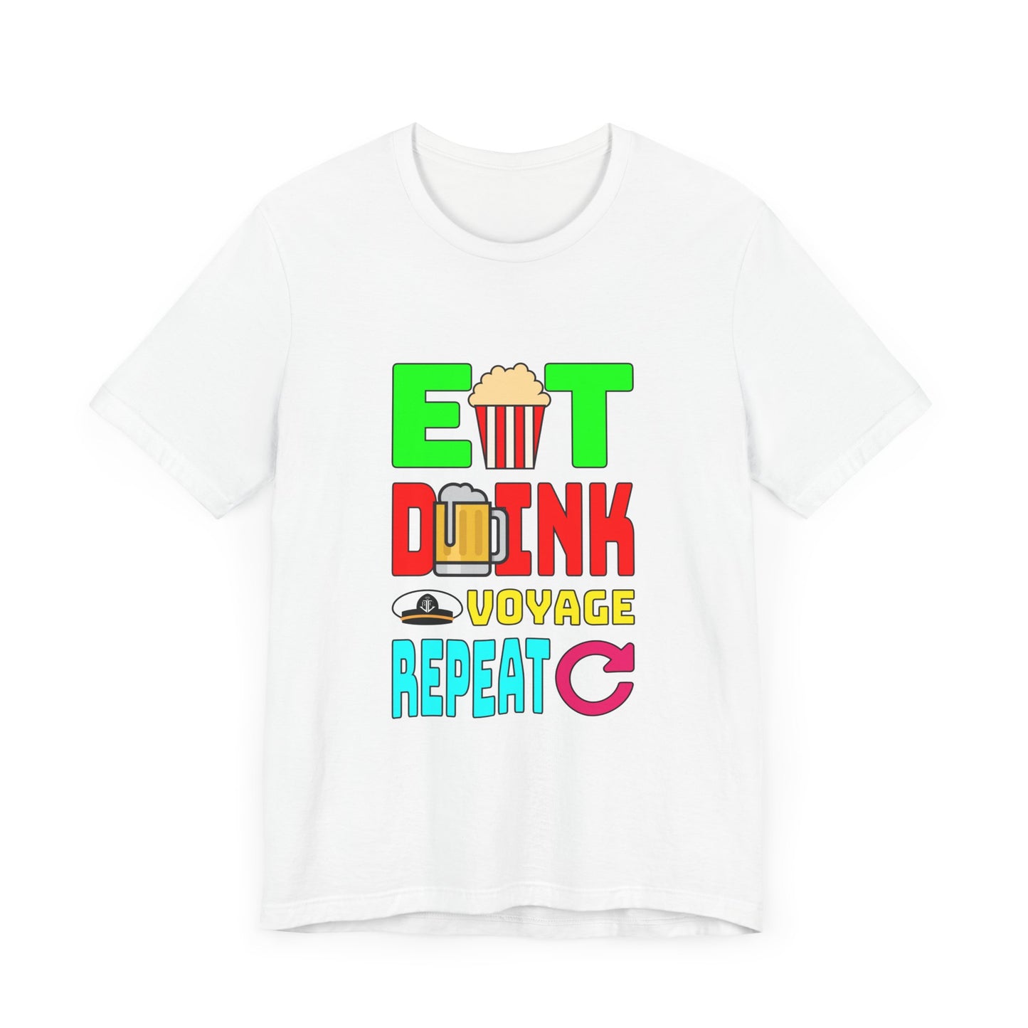 Eat Drink Voyage Repeat, Beer–Unisex Jersey Short Sleeve Tee–EXPRESS DELIVERY*