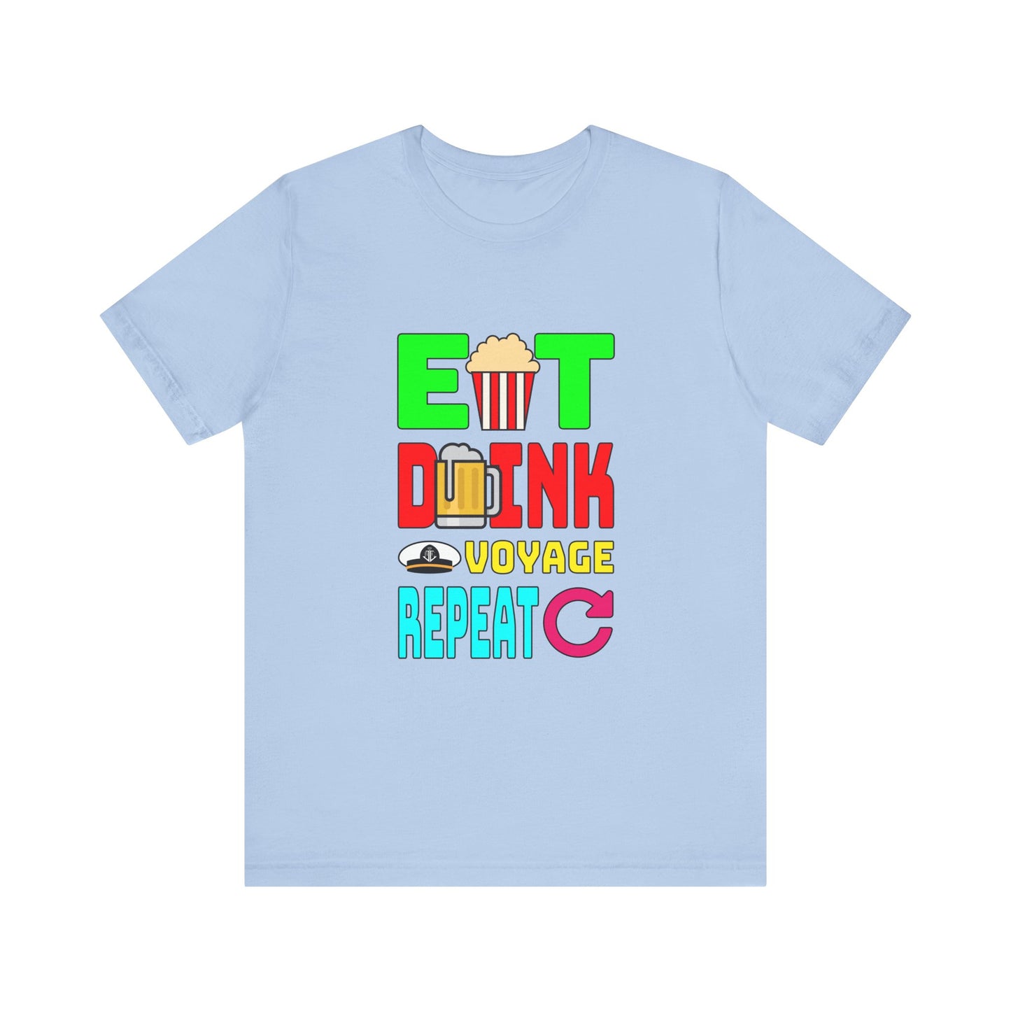 Eat Drink Voyage Repeat, Beer–Unisex Jersey Short Sleeve Tee–EXPRESS DELIVERY*