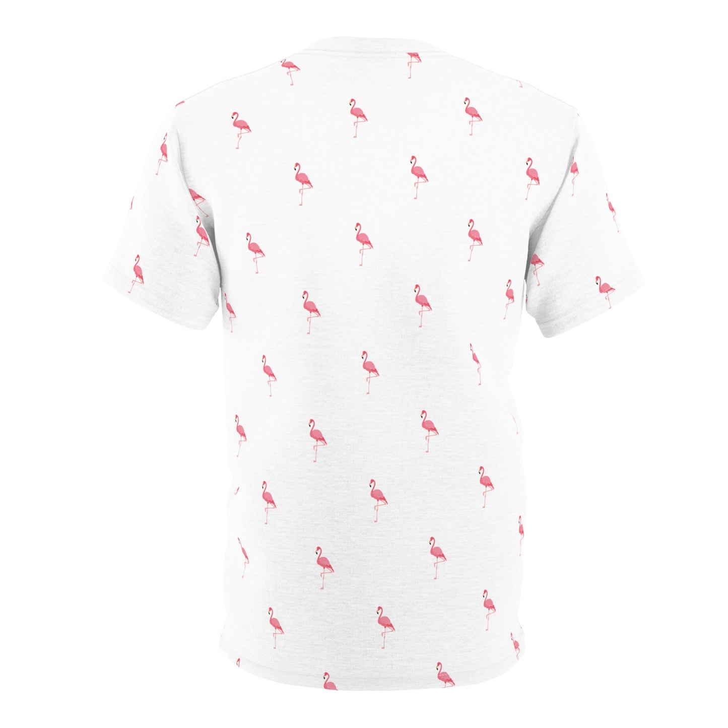 Flamingo All-Over Print-Unisex Cut & Sew Tee (AOP)