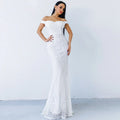 Sequin Strapless Mermaid Evening Gown Dress