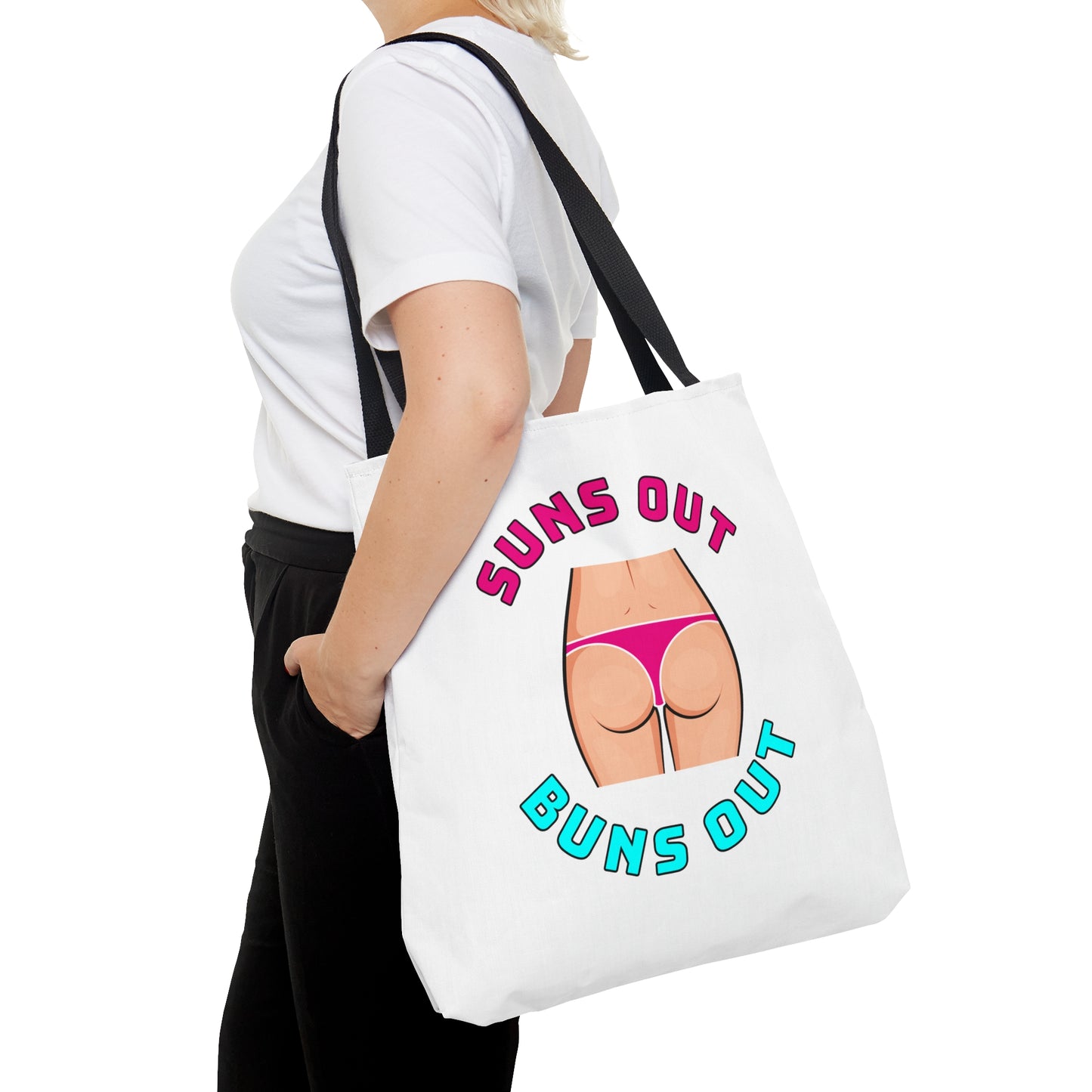 Suns Out Buns Out–Tote Bag (AOP)