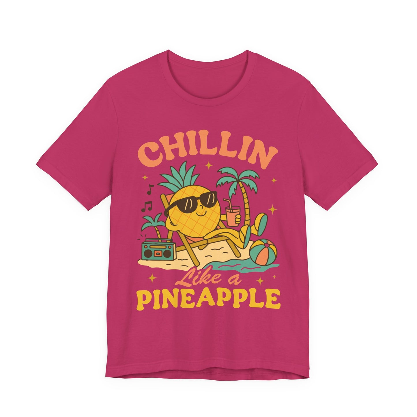 Chilling Like a Pineapple–Unisex Jersey Short Sleeve Tee–EXPRESS DELIVERY*