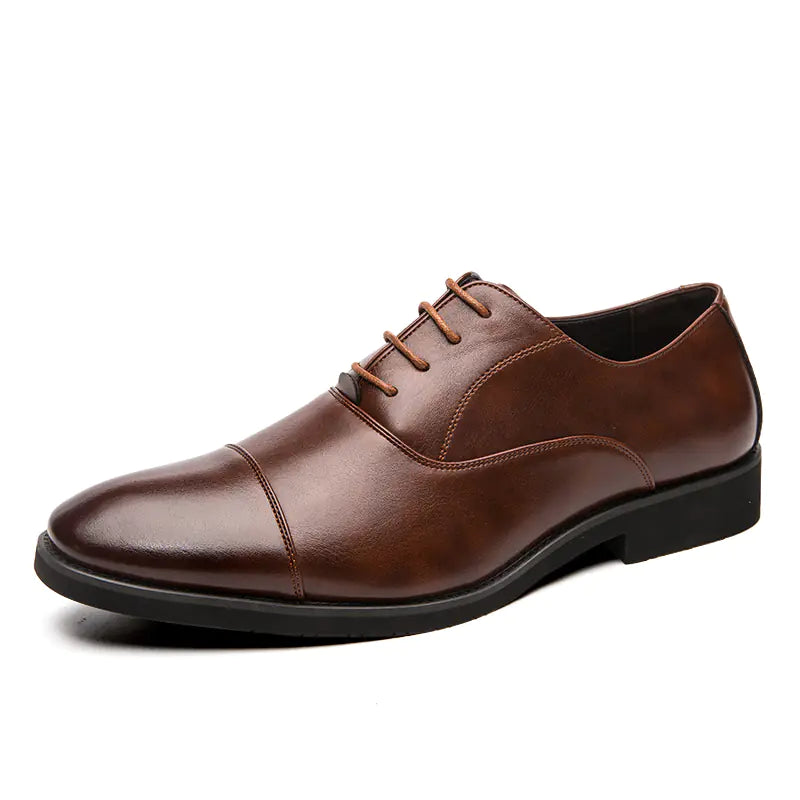 British Style Three-Joint Pointed Toe Men's Shoes