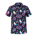 Mens Casual Short Sleeve Hawaiian Shirts Button-down Shirts Tropical Funny Summer Shirts for Men Paisley 3X-Large