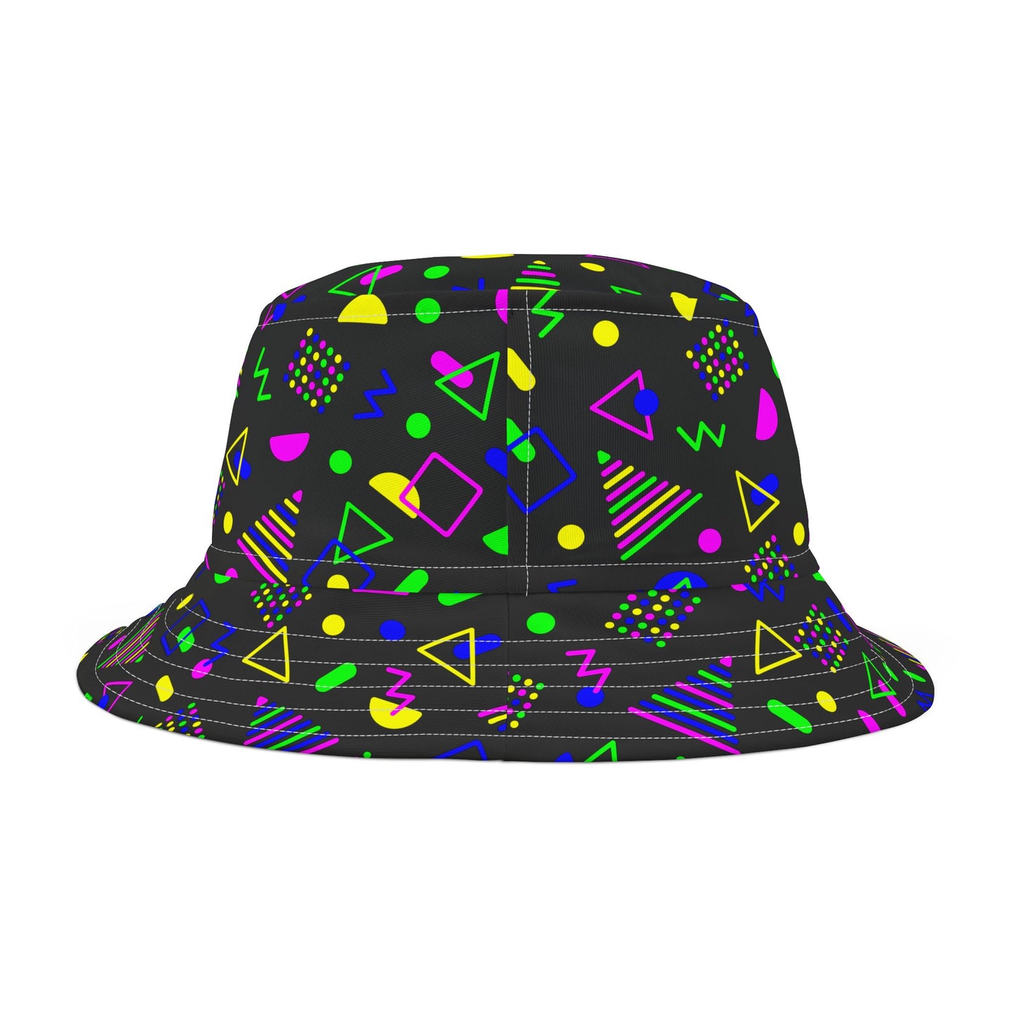 Neon Shapes–Bucket Hat (AOP)