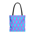 Pink & Blue Lines–Baby Blue-–Tote Bag (AOP)