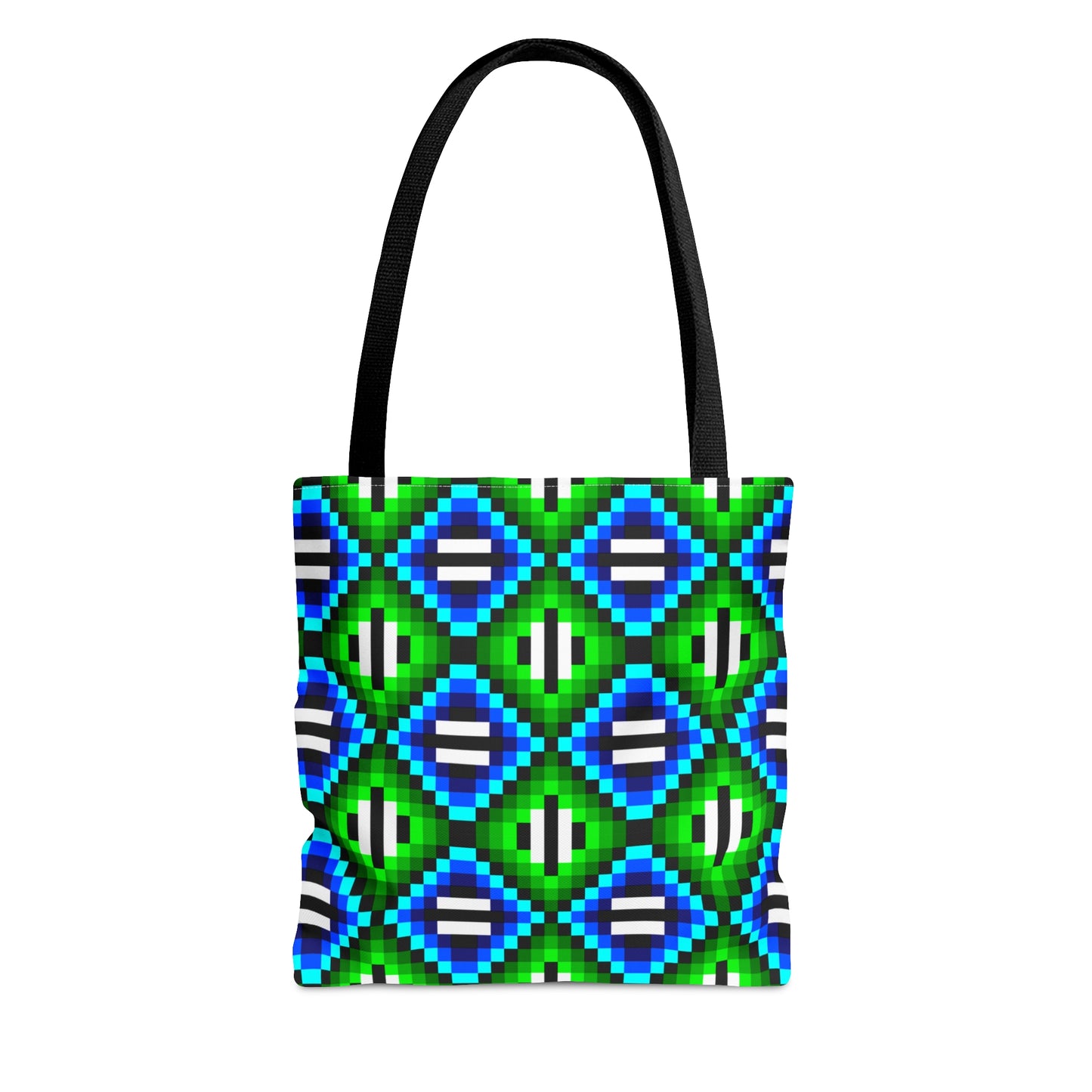 Green & Blue Triangles–Tote Bag (AOP)