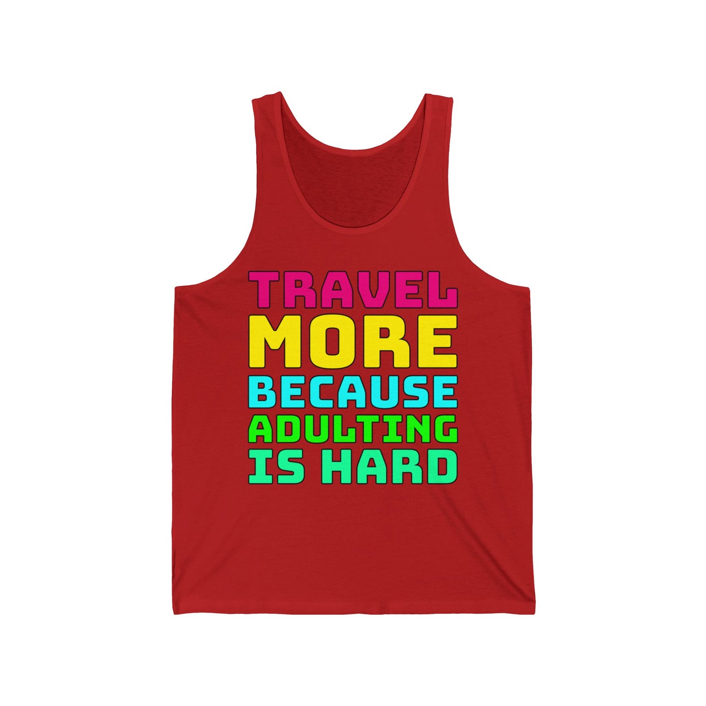 Travel More Because Adulting Is Hard–Men's Ultra Cotton Tank Top