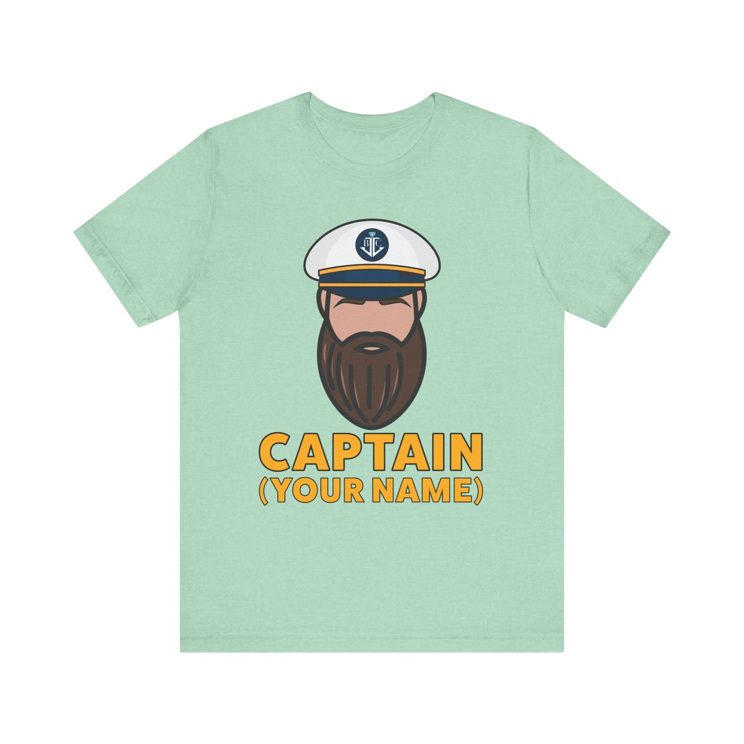 Captain Custom (Your Name)–Unisex Jersey Short Sleeve Tee–EXPRESS DELIVERY*